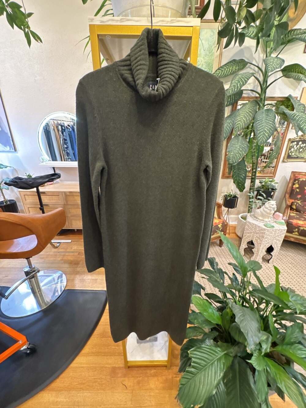 Small Gap Turtleneck Sweater cottagecore cozy longsleeve Midi Knit